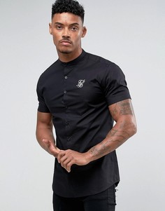 Черная обтягивающая рубашка SikSilk - Черный