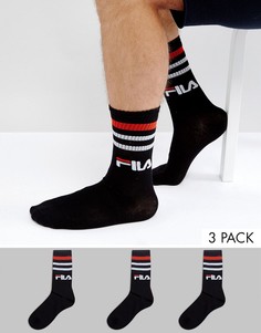 Черные спортивные носки Fila Vintage - Черный