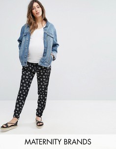 Джоггеры с цветочным принтом New Look Maternity - Черный