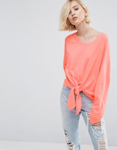Свитшот с узелком ASOS - Розовый