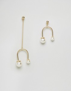 Серьги ограниченной серии с искусственным жемчугом - Золотой Asos