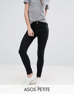 Черные джинсы скинни ASOS PETITE RIDLEY - Черный