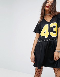 Свободное платье ASOS PUNK - Черный