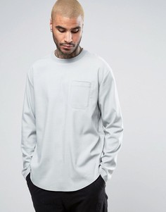 Рубашка классического кроя из плотной ткани с добавлением вискозы ASOS - Серый