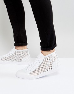 Белые кеды со шнуровкой и перфорацией ASOS - Белый