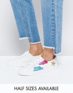 Кроссовки на шнуровке ASOS DIAMOND SKY - Белый