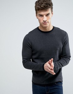 Меланжевый джемпер Jack &amp; Jones Core - Черный