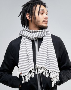 Легкий шарф в полоску Esprit - Серый