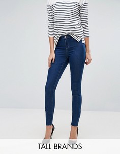 Зауженные джеггинсы с необработанными краями Vero Moda Tall - Синий