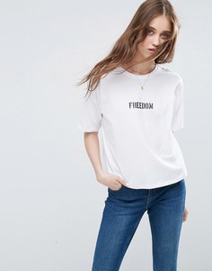 Футболка с принтом ASOS - Белый