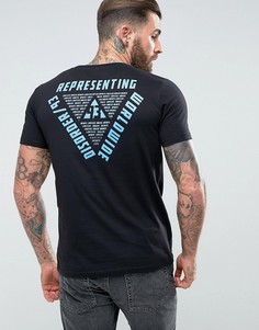 Футболка с треугольным принтом ASOS - Черный