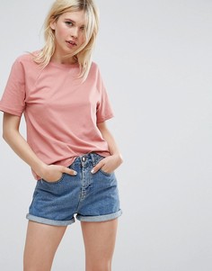 Футболка бойфренда с широкими рукавами ASOS - Розовый