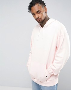 Свободное розовое худи ASOS - Розовый