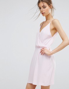 Короткое платье с кружевной отделкой Samsoe &amp; Samsoe Ginni - Розовый
