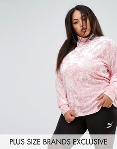 Бархатный свитшот Puma эксклюзивно для ASOS - Розовый