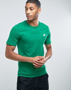 Зеленая футболка с вышитым логотипом Nike Futura 827021-302 - Зеленый