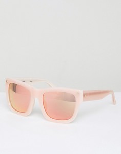 Квадратные солнцезащитные очки с зеркальными стеклами Matthew Williamson - Розовый