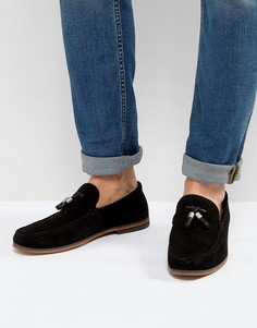 Черные замшевые лоферы с кисточками ASOS - Черный