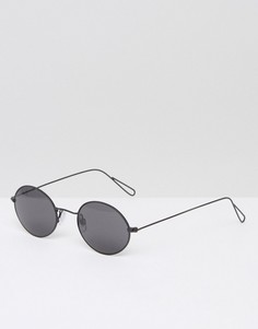 Круглые солнцезащитные очки Weekday Trip - Черный