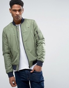 Зеленый нейлоновый бомбер Tommy Hilfiger Denim - Зеленый