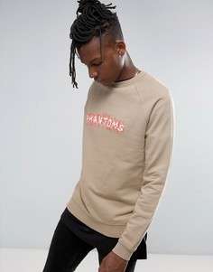 Oversize-свитшот с принтом ASOS - Фиолетовый
