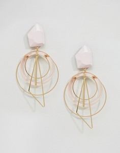Броские серьги-кольца ASOS - Золотой
