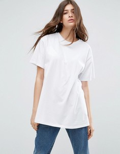 Свободная футболка бойфренда ASOS - Белый