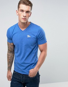Меланжевая футболка с V-образным вырезом Tokyo Laundry - Синий
