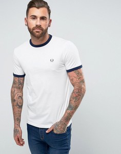 Белая футболка зауженного кроя Fred Perry Sports Authentic - Белый
