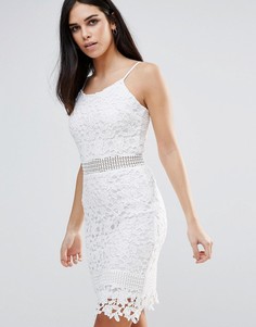 Кружевное платье на бретельках Parisian - Белый