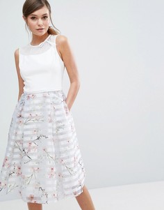 Платье с цветочным принтом Ted Baker Monah - Серый