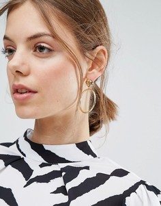 Серьги-кольца с узелком ASOS - Золотой