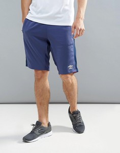 Синие удлиненные шорты Umbro - Синий
