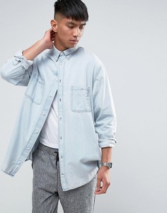 Бледно-синяя джинсовая рубашка Cheap Monday - Синий