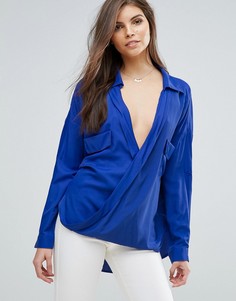 Блузка с запахом Forever Unique - Синий