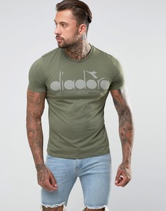 Футболка с большим логотипом Diadora - Зеленый