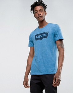 Темно-синяя футболка с логотипом Levis - Синий Levis®