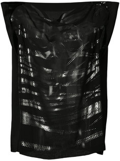 прозрачный топ с зеркальными элементами Issey Miyake