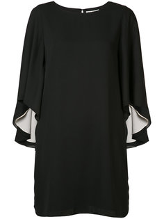 мини-платье с рукавами с рюшами Halston Heritage