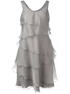 платье с ярусами оборок Armani Collezioni