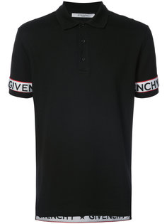 футболка-поло с логотипом на рукавах Givenchy