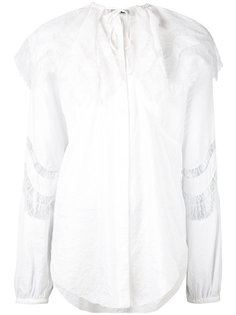 блузка с кружевным воротником-пелериной Nina Ricci