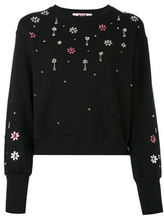 толстовка с металлическими полосками MSGM
