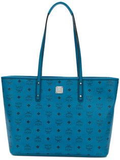 logo print shopper tote MCM
