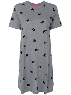 flocked swallow dress McQ Alexander McQueen