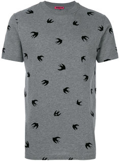 flocked swallow T-shirt McQ Alexander McQueen