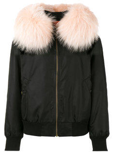 raccoon fur trimmed bomber jacket Mr &amp; Mrs Italy