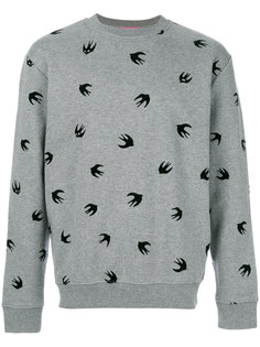 flocked swallow sweatshirt McQ Alexander McQueen