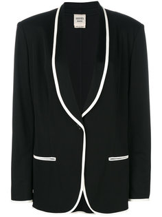 piped trim blazer Hermès Vintage