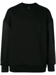 silk sleevel sweatshirt Neil Barrett